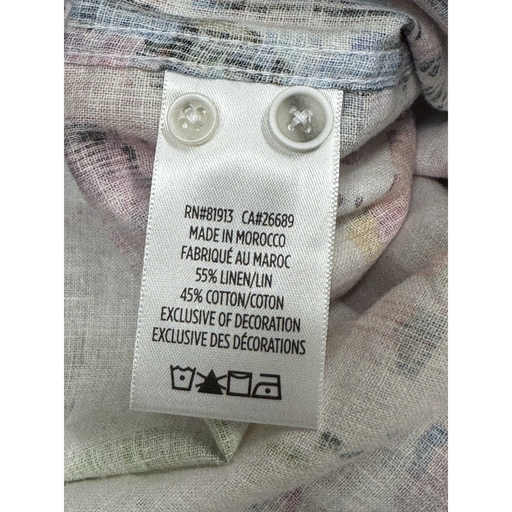NWT Robert Graham CALDWELLS Linen Cotton Blend Watercolor Button Shirt XS $198 - Picture 13 of 13